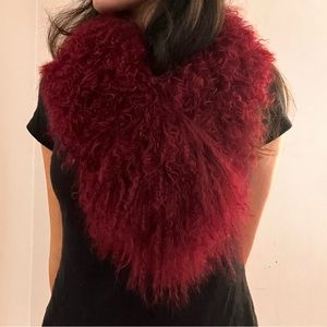 Sumptuous Mongolian Lamb Fur Collar
